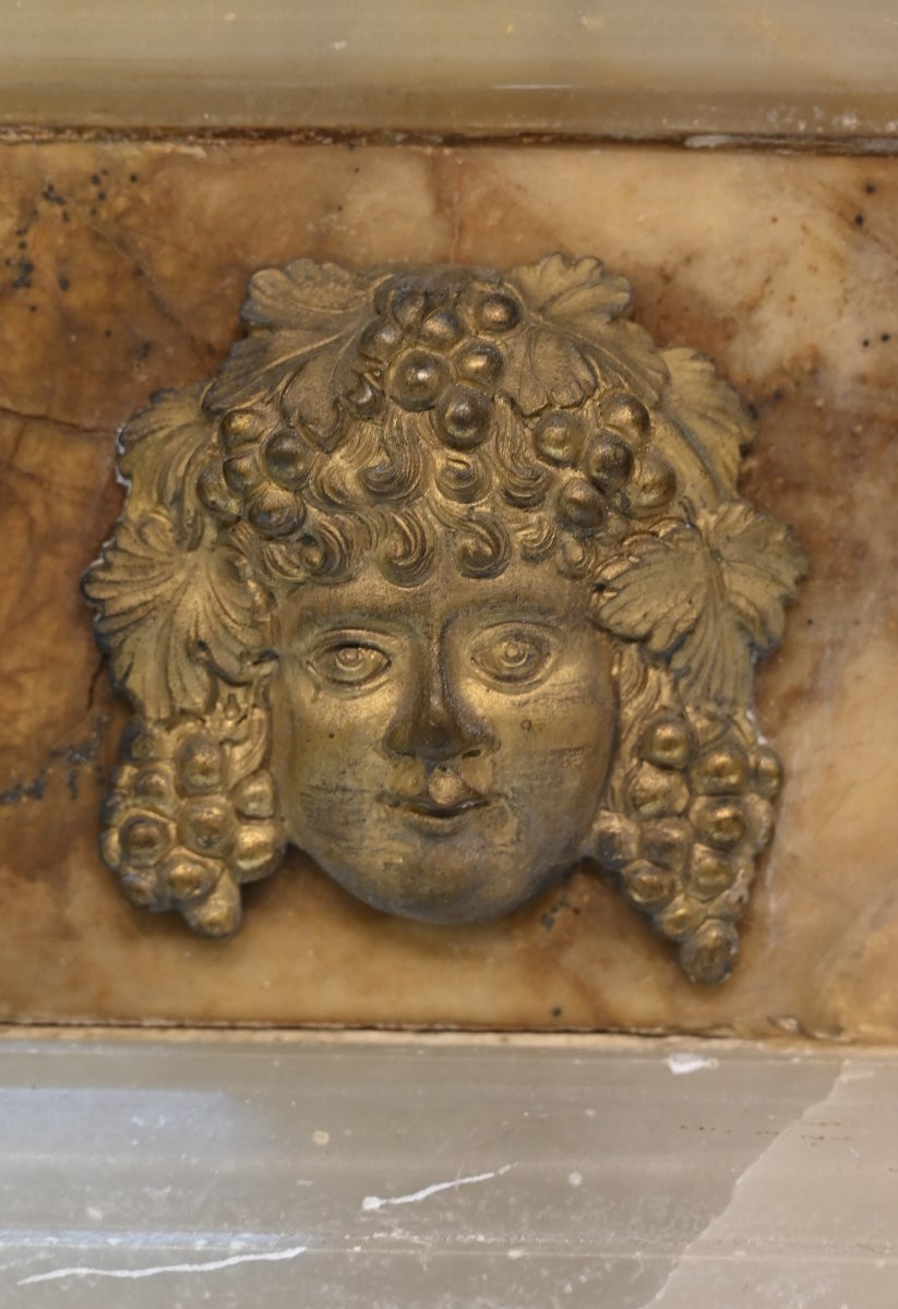 Coppia Di Vasi In Alabastro - Francia Fine XVIII Secolo-photo-3